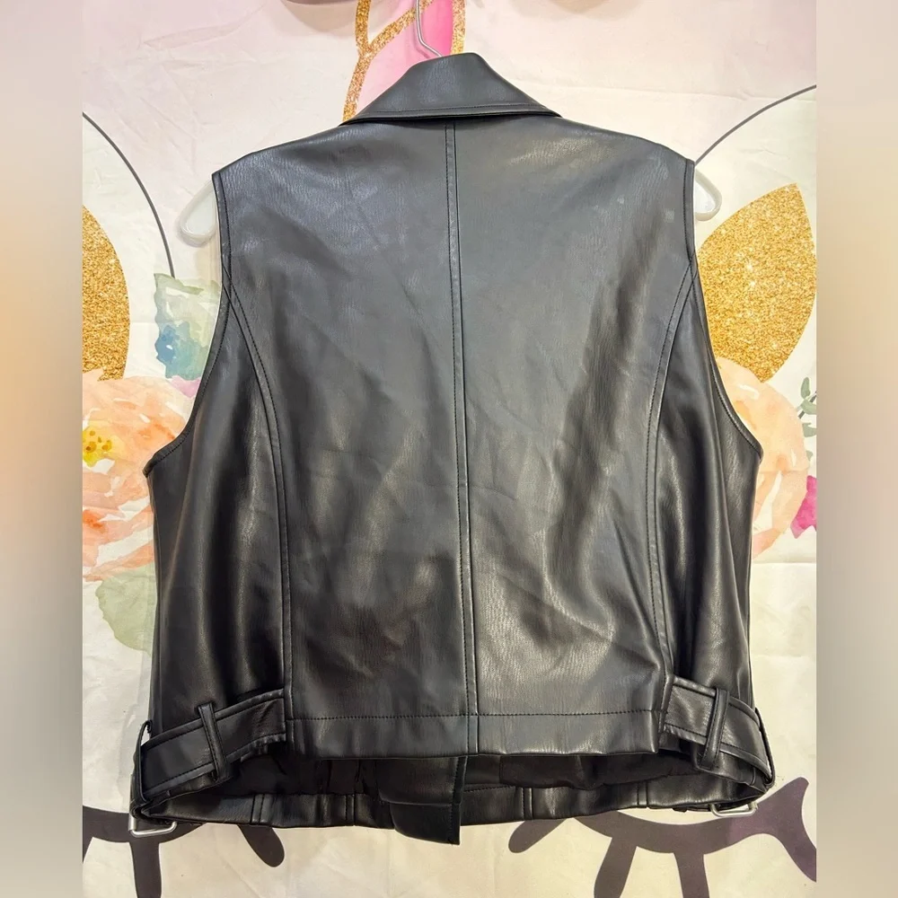 Anthropologie Black Leather Jacket - Picture 3 of 5